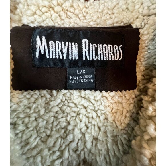 Marvin Richard’s Shearling Jacket‎ In Coffee Brown Size Large - Picture 5 of 11